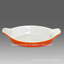 Fashion Design Ceramic Bakeware Pan